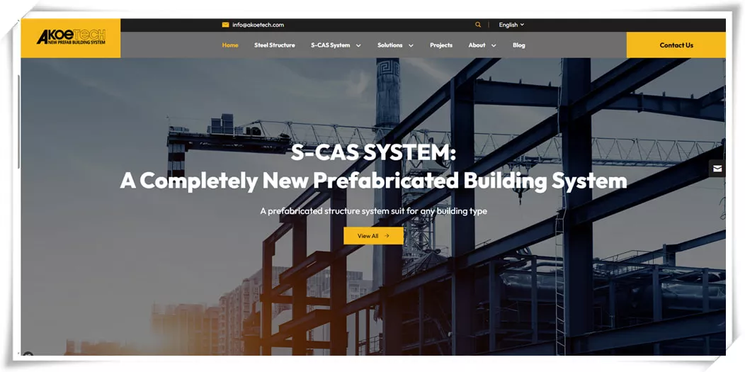 Akoetech prefabricated steel structure manufacturing factory China